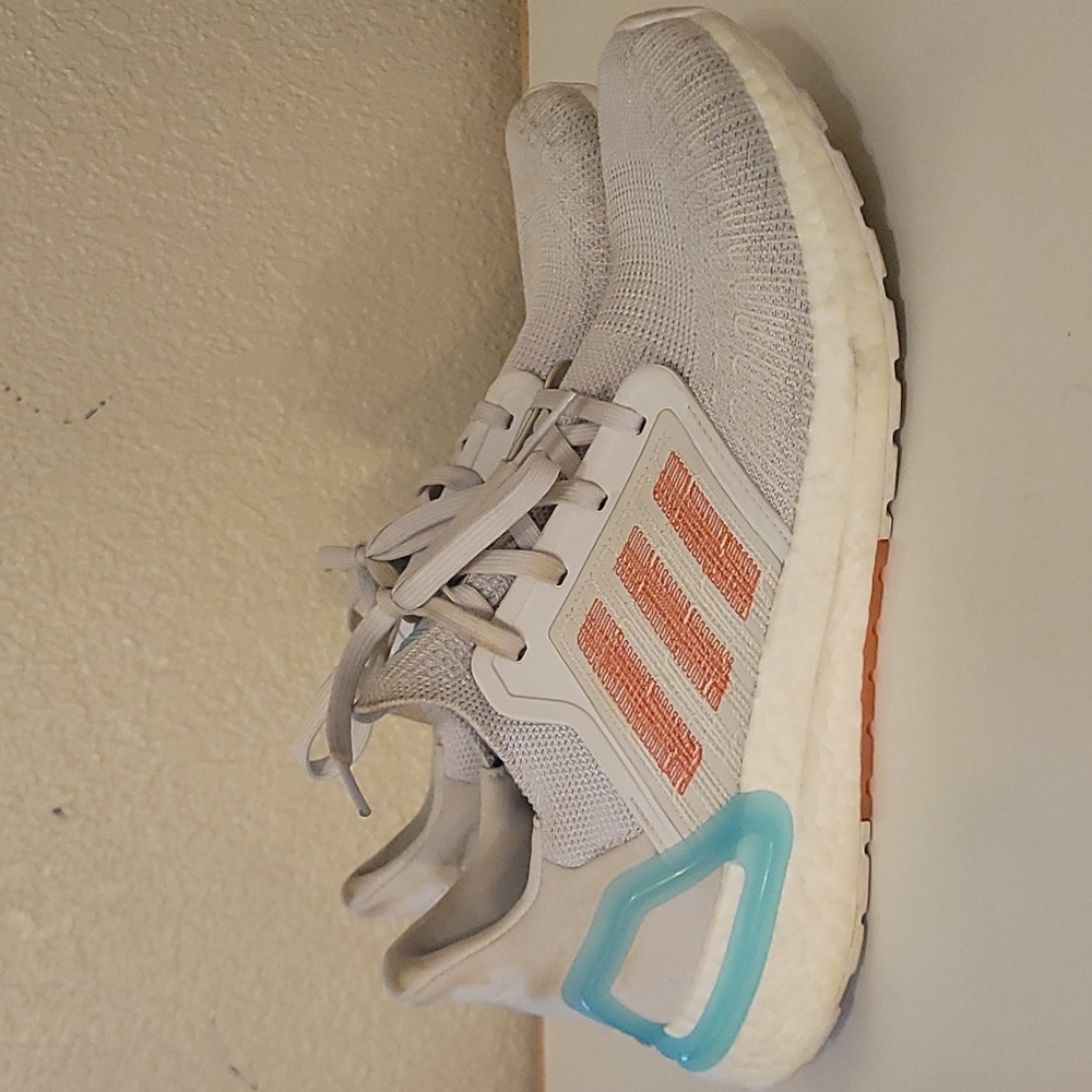 Adidas Women's White and Orange Running Shoes